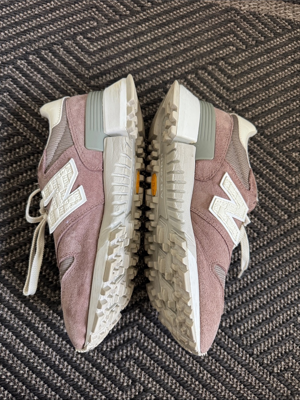 Kith Women Sneakers in Dusty Pink and Cream